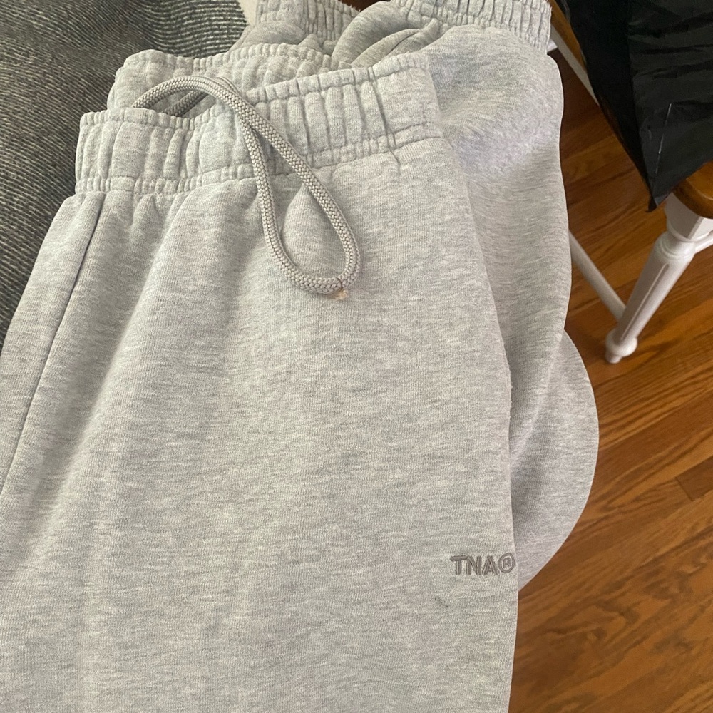 TNA Light Gray Mega Fit Sweatpants